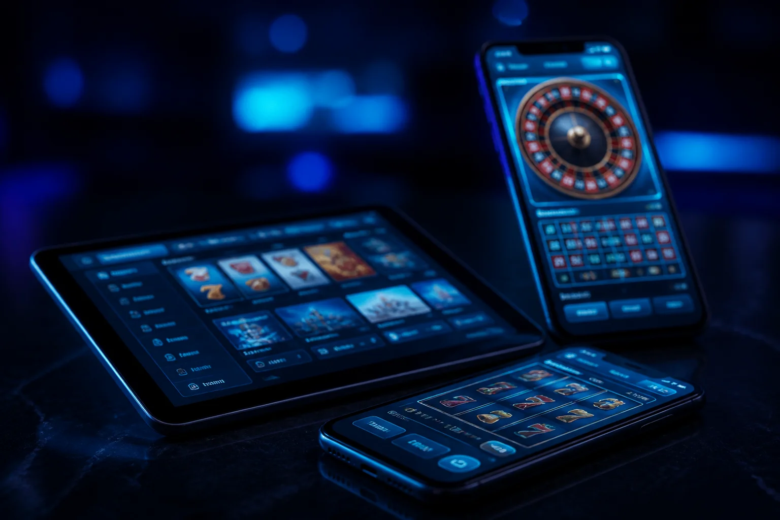Responsive mobile access concept for the Casino World website