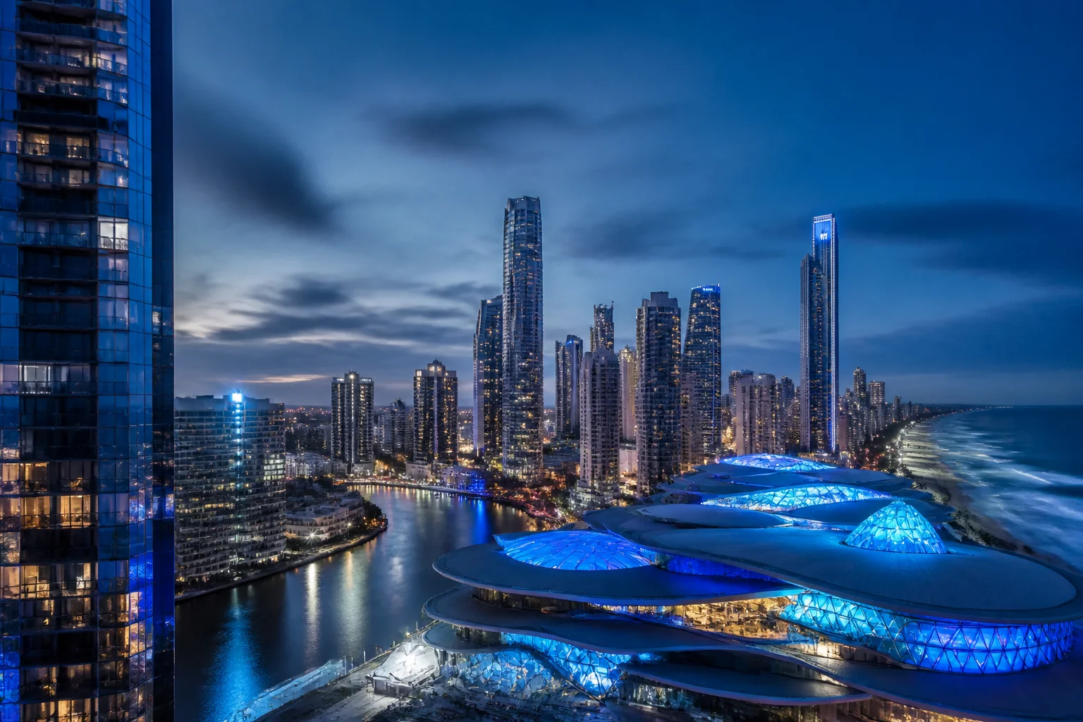 Editorial city guide graphic for Casino World readers in Gold Coast, QLD