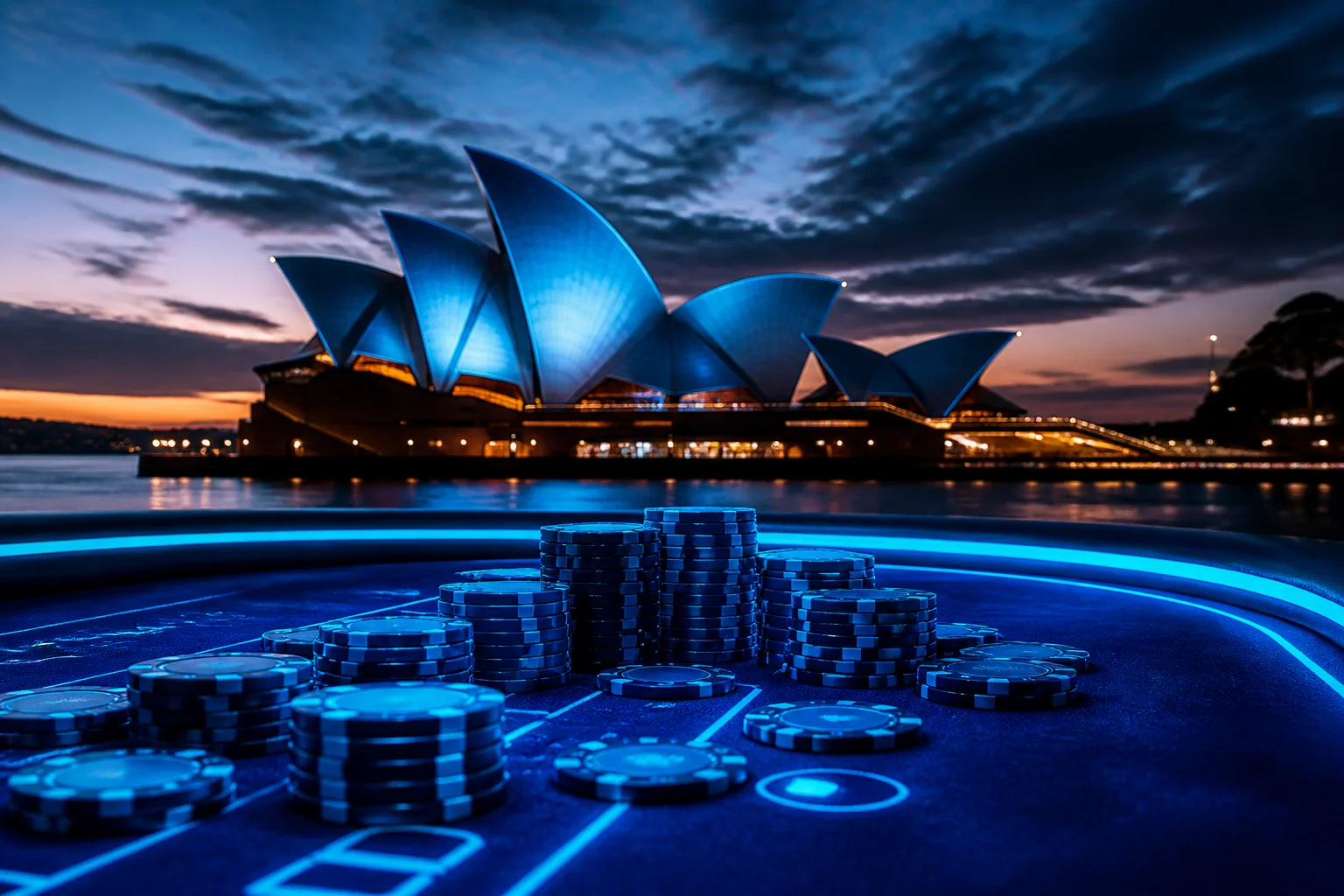 Editorial city guide graphic for Casino World readers in Sydney, NSW