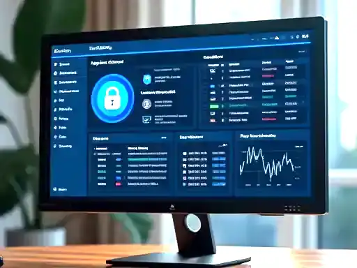 Licensing and safety badges on screen