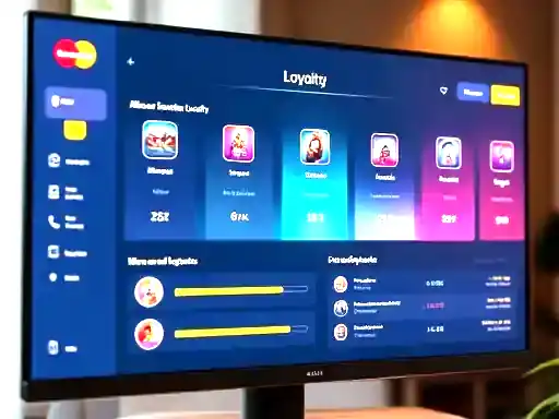 VIP rewards dashboard with loyalty tiers
